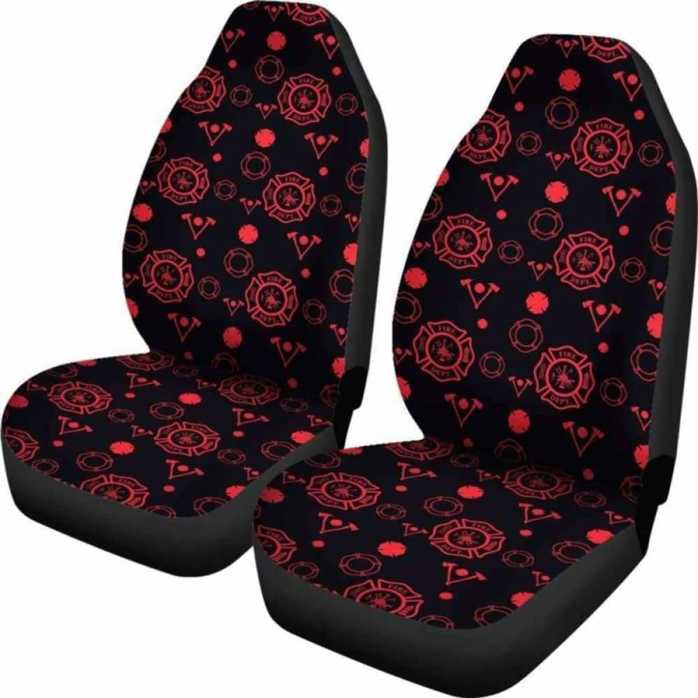 Firefighter Axe And Badge Car Seat Covers