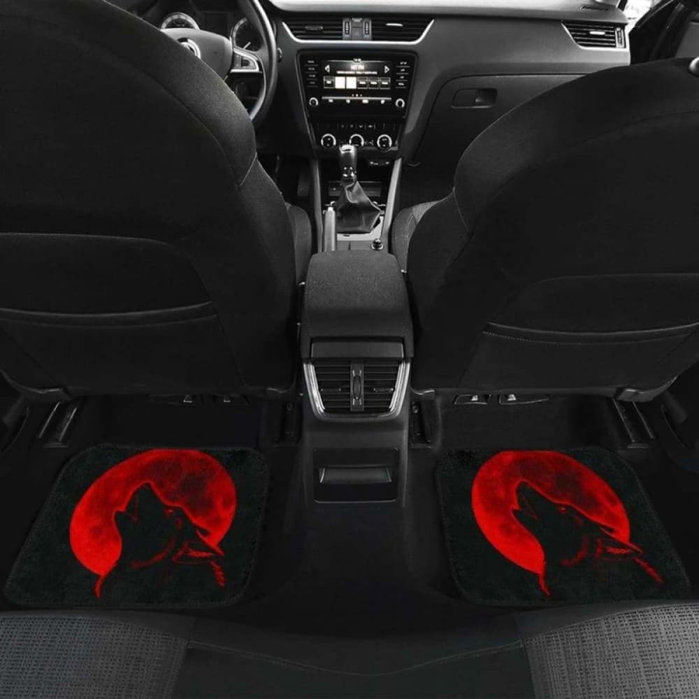 Red Moon Wolf Car Mats
