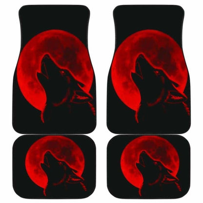 Red Moon Wolf Car Mats
