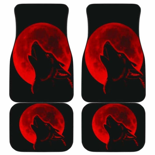 Red Moon Wolf Car Mats