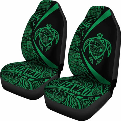 Hawaii Turtle Map Polynesian Car Seat Covers - Green - Best Look - New