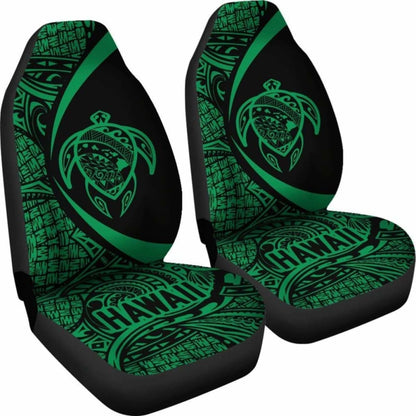 Hawaii Turtle Map Polynesian Car Seat Covers - Green - Best Look - New