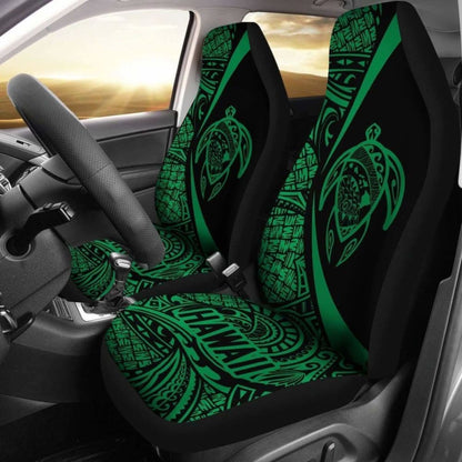 Hawaii Turtle Map Polynesian Car Seat Covers - Green - Best Look - New