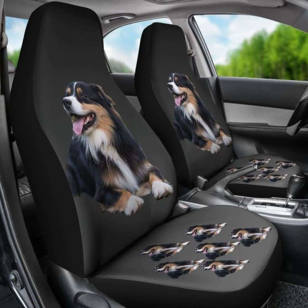 Australian Shepherd Black Car Seat Cover