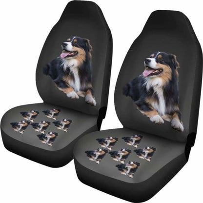 Australian Shepherd Black Car Seat Cover