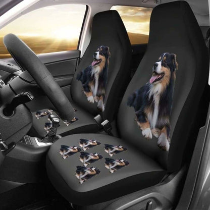 Australian Shepherd Black Car Seat Cover