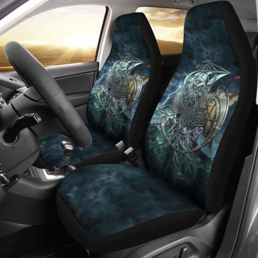 Viking Odin Drakkar Longship Car Seat Covers