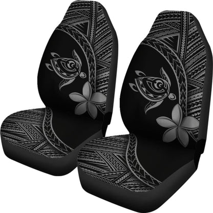 Alohawaii Car Seat Covers - Hawaii Turtle Plumeria Grey - New