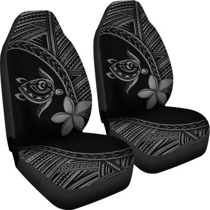 Alohawaii Car Seat Covers - Hawaii Turtle Plumeria Grey - New