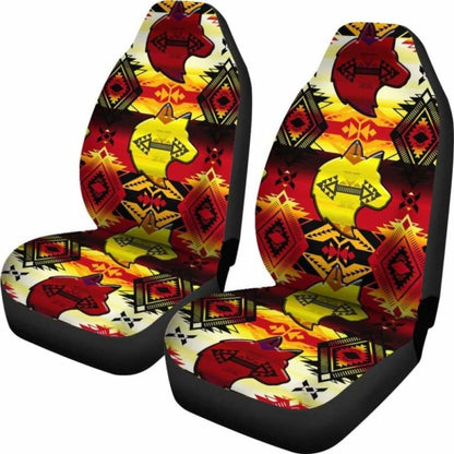 Sovereign Nation Fire Wolf Car Seat Covers