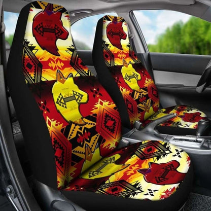 Sovereign Nation Fire Wolf Car Seat Covers