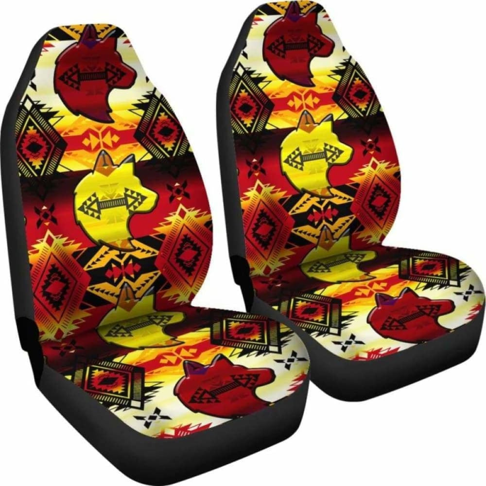 Sovereign Nation Fire Wolf Car Seat Covers