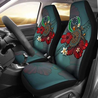 Pohnpei Car Seat Covers Blue Turtle Tribal Amazing