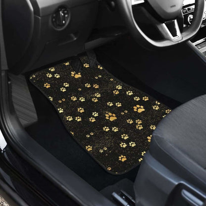 Dog Paws Pattern Print Design  Front And Back Car Mats