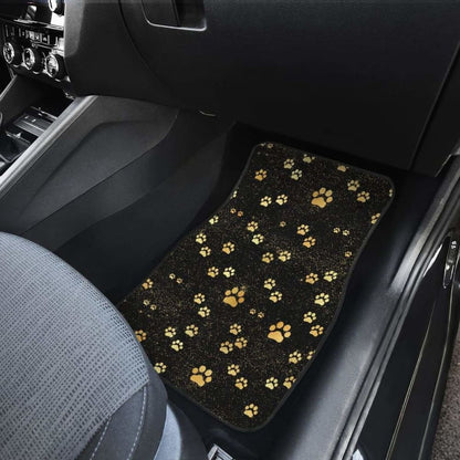 Dog Paws Pattern Print Design  Front And Back Car Mats