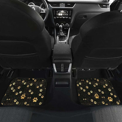 Dog Paws Pattern Print Design  Front And Back Car Mats