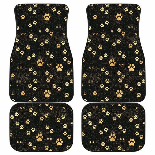 Dog Paws Pattern Print Design  Front And Back Car Mats