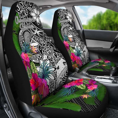 American Samoa Car Seat Covers - Turtle Plumeria Banana Leaf - Amazing