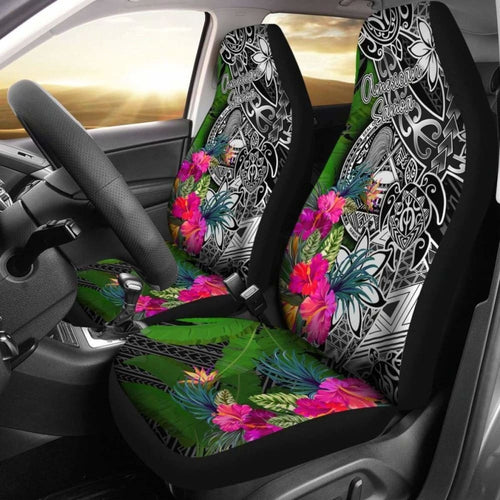 American Samoa Car Seat Covers - Turtle Plumeria Banana Leaf - Amazing