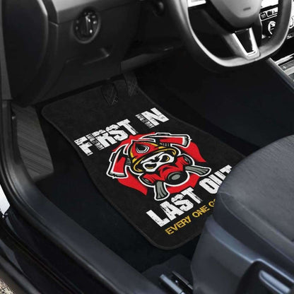 Firefighter First In Last Out Car Mats Set Of