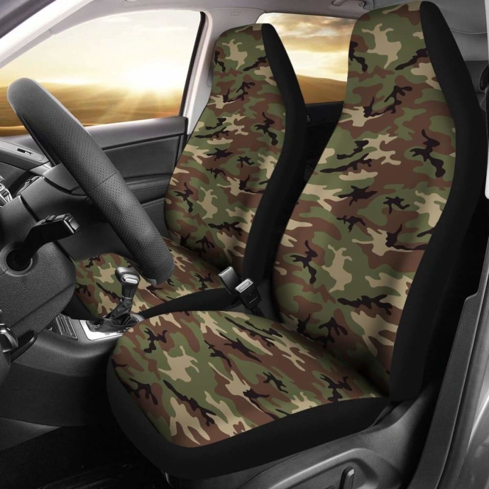Retro Camo Car Seat Cover