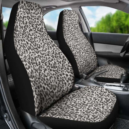 Snow Leopard Skin Animal Print Car Seat Covers
