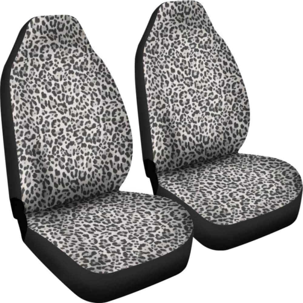 Snow Leopard Skin Animal Print Car Seat Covers