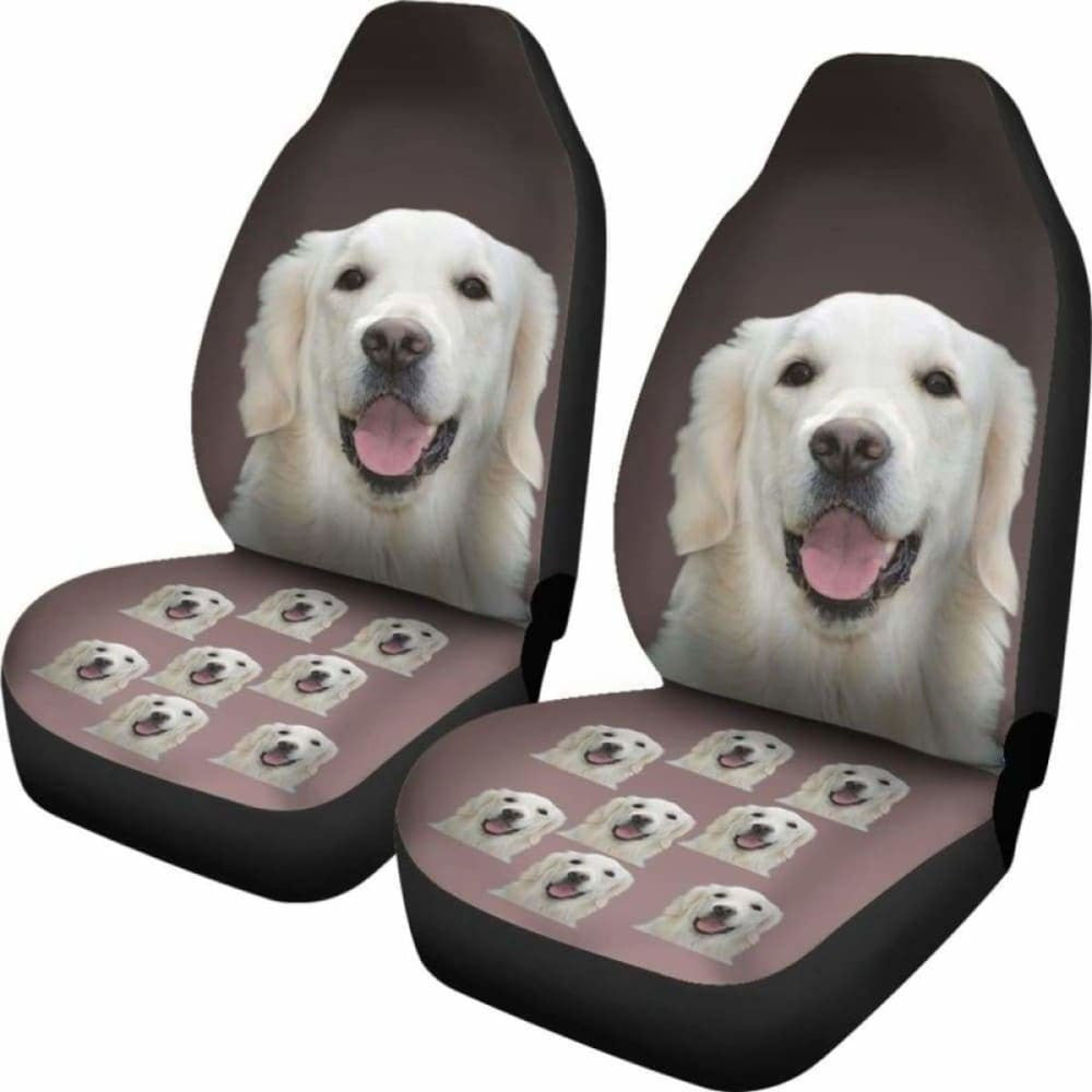 Golden Retriever Car Seat Covers Cream