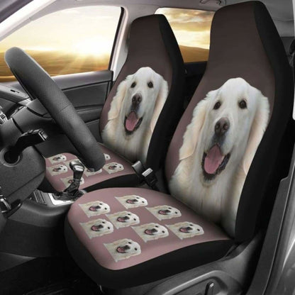 Golden Retriever Car Seat Covers Cream