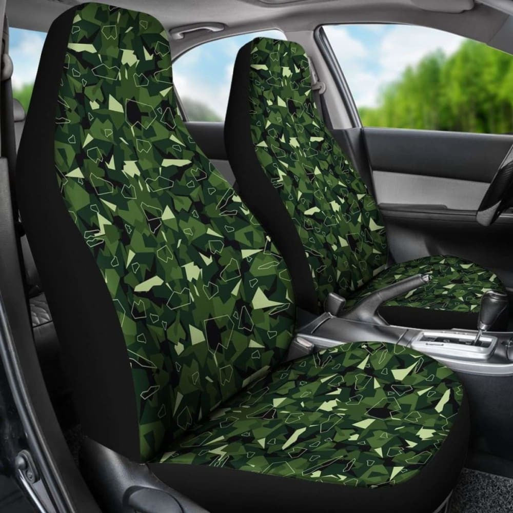 Camo Car Seat Cover Green