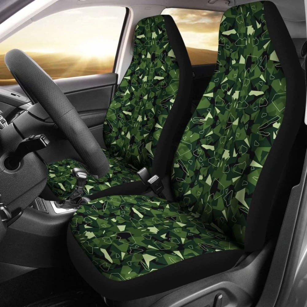 Camo Car Seat Cover Green