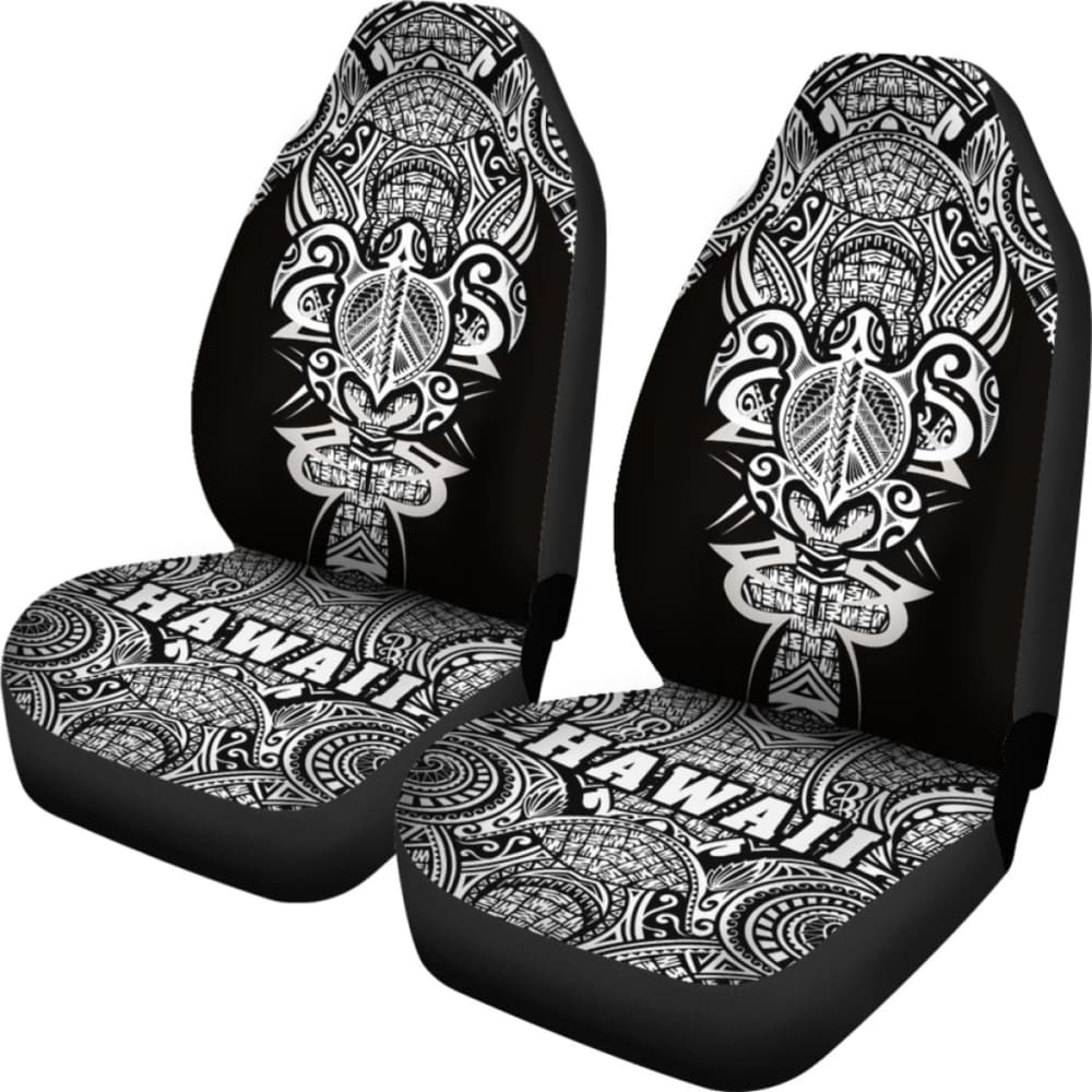 Hawaii Turtle Polynesian Car Seat Cover - White - Armor Style - New