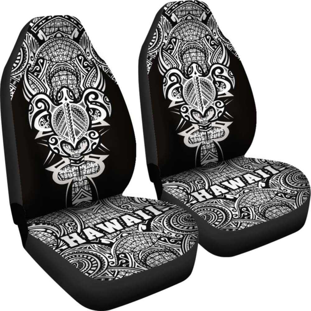 Hawaii Turtle Polynesian Car Seat Cover - White - Armor Style - New