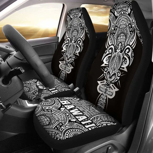 Hawaii Turtle Polynesian Car Seat Cover - White - Armor Style - New