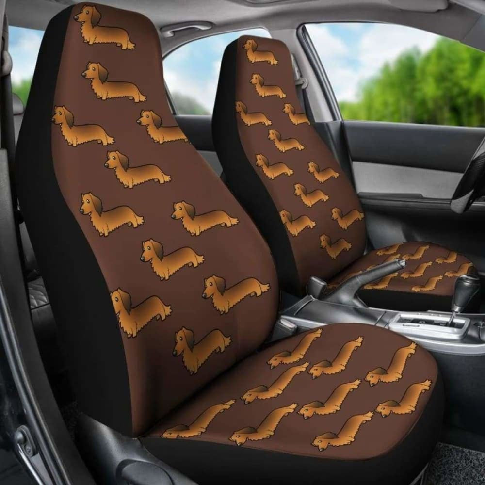Long Haired Dachshund Car Seat Cover