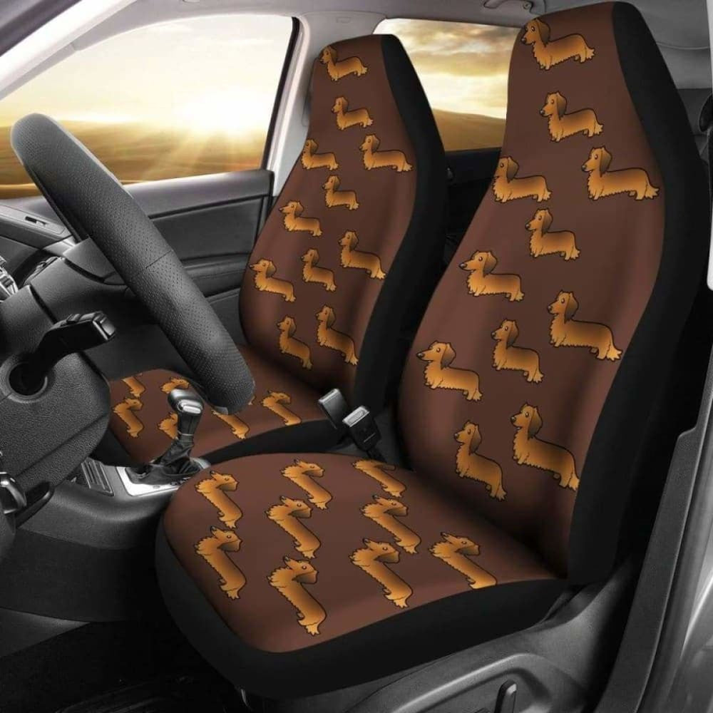 Long Haired Dachshund Car Seat Cover