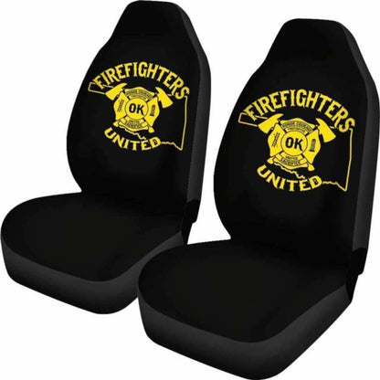Oklahoma Firefighters United Car Seat Covers