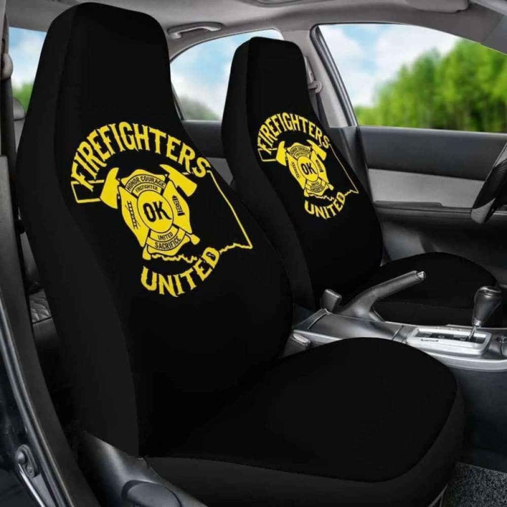 Oklahoma Firefighters United Car Seat Covers