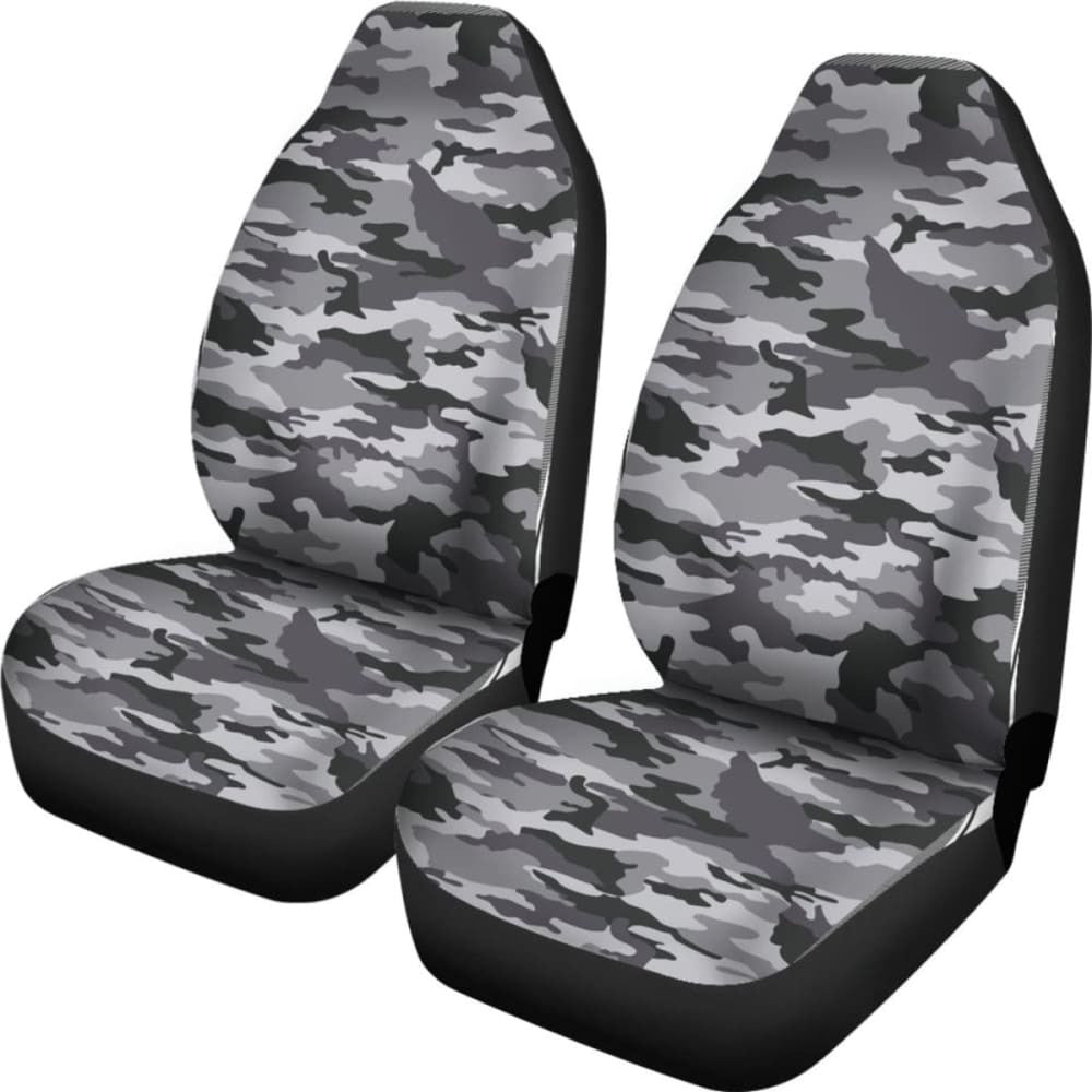 Camo Car Seat Covers Black And White Version