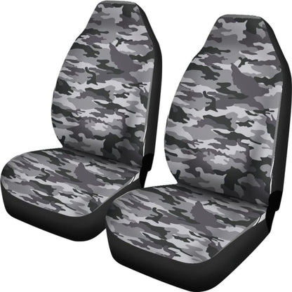 Camo Car Seat Covers Black And White Version