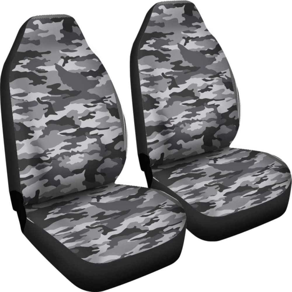 Camo Car Seat Covers Black And White Version