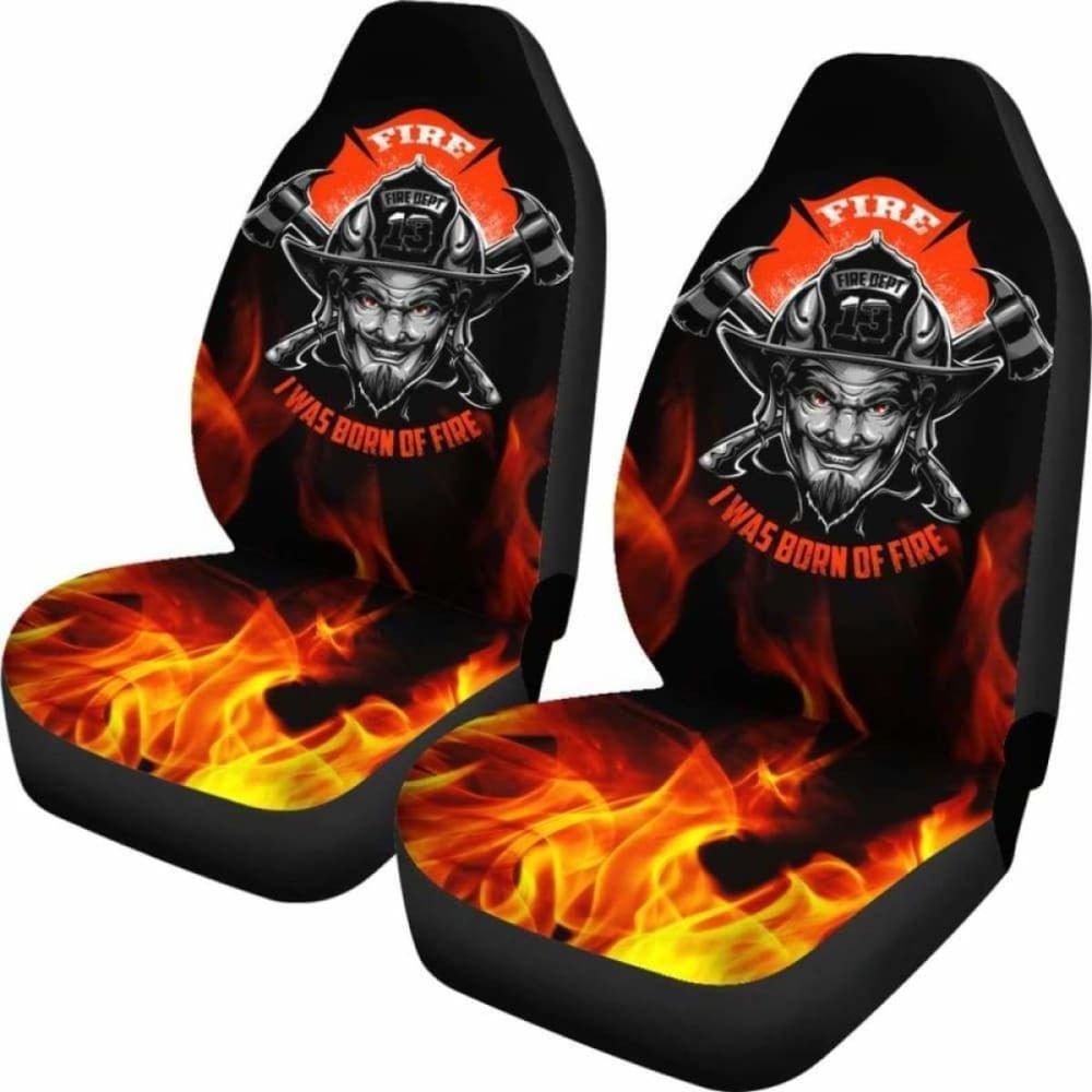 Fire Born Firefighter Car Seat Covers