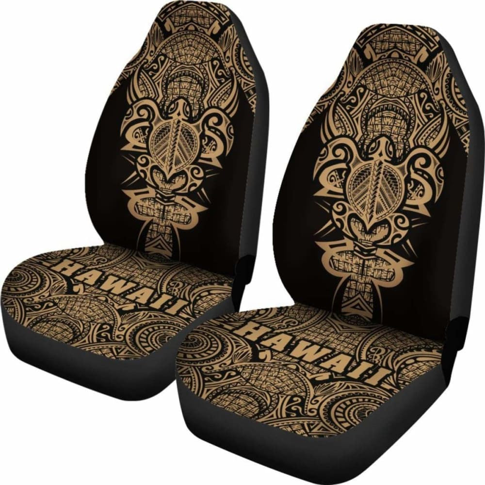 Hawaii Turtle Polynesian Car Seat Cover - Gold - Armor Style - New