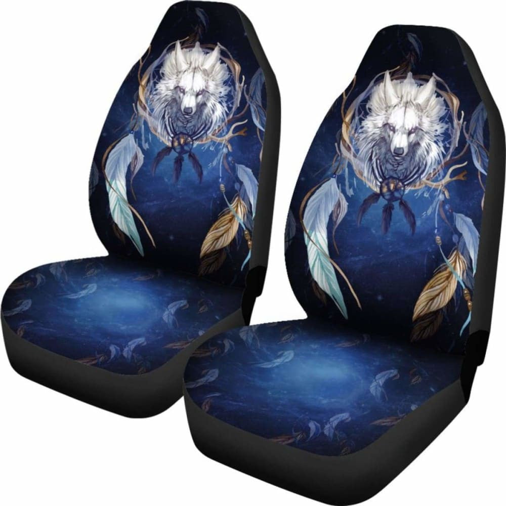 Wolf Dreamcatcher Car Seat Cover