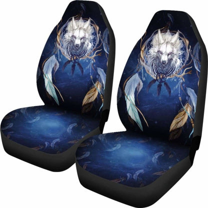 Wolf Dreamcatcher Car Seat Cover