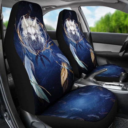 Wolf Dreamcatcher Car Seat Cover