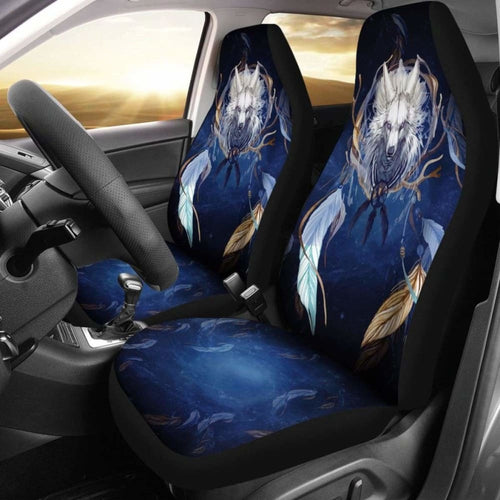 Wolf Dreamcatcher Car Seat Cover