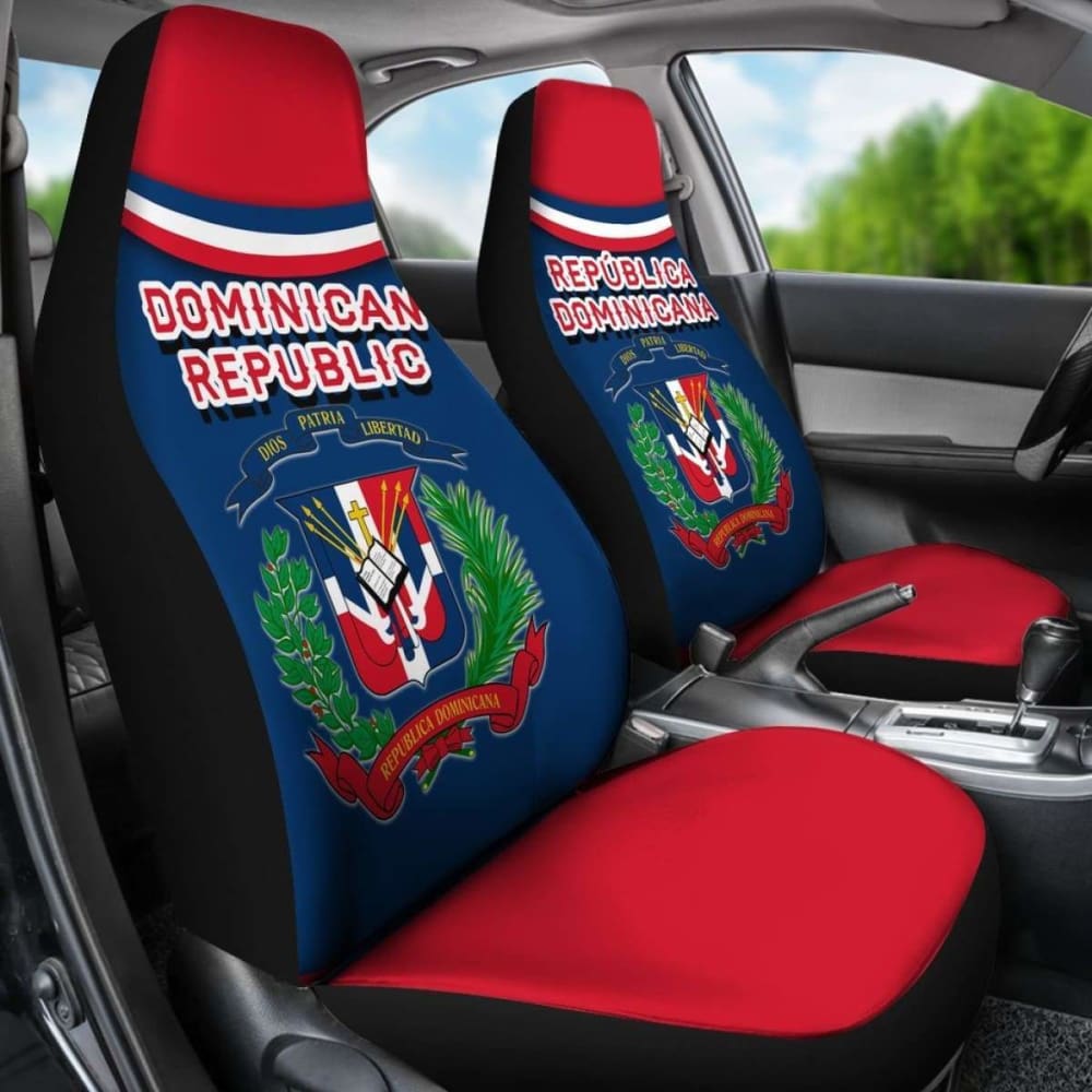 Dominican Republic Car Seat Covers - Vibes Version