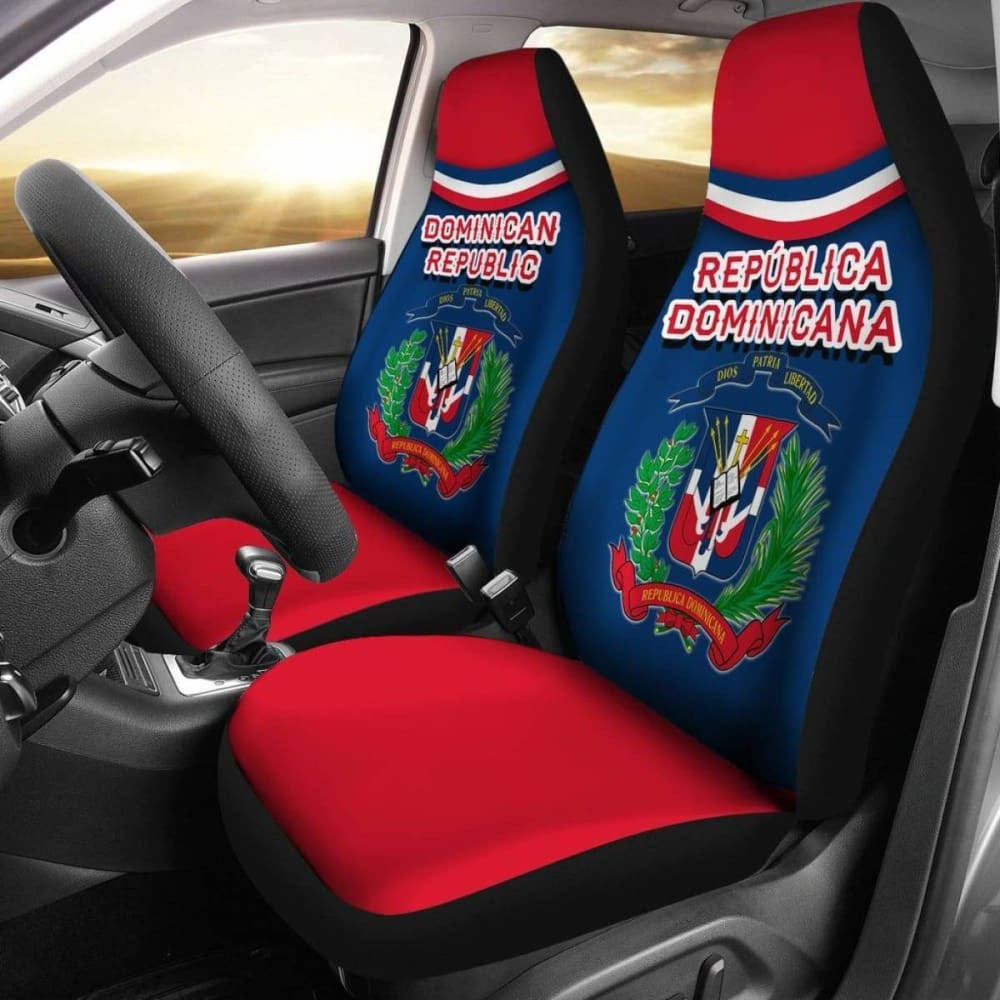 Dominican Republic Car Seat Covers - Vibes Version