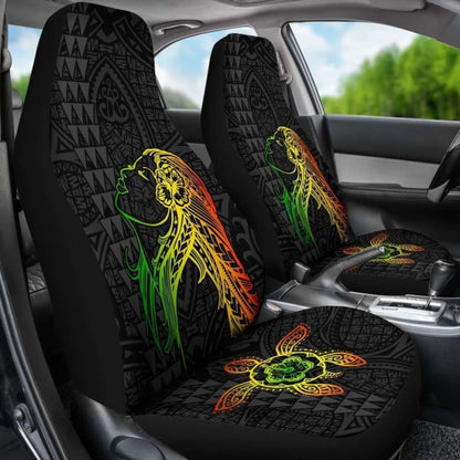Hula Girl And Turtle Hibiscus Car Seat Covers - New Awesome